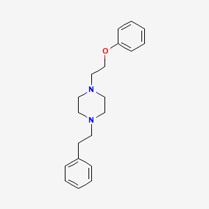 molecular formula C20H26N2O B8269899 1-(2-Phenoxyethyl)-4-(2-phenylethyl)piperazine CAS No. 56233-44-4