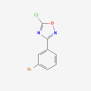 molecular formula C8H4BrClN2O B8269941 3-(3-Bromophenyl)-5-chloro-1,2,4-oxadiazole CAS No. 26903-89-9