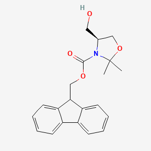 molecular formula C21H23NO4 B8269950 (4S)-2,2-Dimethyl-3-N-fmoc-4-(hydroxymethyl)oxazolidine CAS No. 874817-21-7