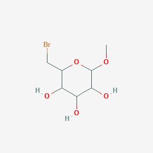 molecular formula C7H13BrO5 B8269967 2-(Bromomethyl)-6-methoxy-oxane-3,4,5-triol CAS No. 7465-44-3