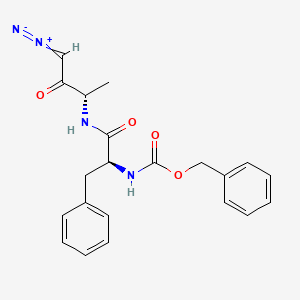 molecular formula C21H22N4O4 B8270037 Z-Phe-Ala-Diazomethylketone CAS No. 71732-53-1