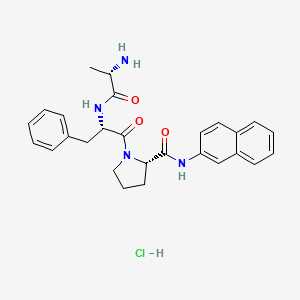 molecular formula C27H30N4O3 B8270039 H-Ala-Phe-Pro-bNA HCl CAS No. 749831-27-4