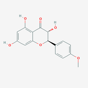 molecular formula C16H14O6 B8270068 4H-1-Benzopyran-4-one, 2,3-dihydro-3,5,7-trihydroxy-2-(4-methoxyphenyl)- CAS No. 137225-59-3