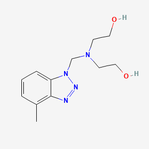 molecular formula C12H18N4O2 B8270116 2,2'-[[(4-Methyl-1H-benzotriazol-1-YL)methyl]imino]bisethanol CAS No. 88477-37-6