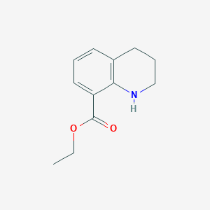 molecular formula C12H15NO2 B8270124 Ethyl 1,2,3,4-tetrahydroquinoline-8-carboxylate CAS No. 118128-79-3