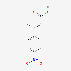 molecular formula C10H9NO4 B8270224 3-(4-Nitrophenyl)-2-butenoic Acid CAS No. 80854-59-7