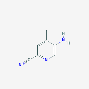 molecular formula C7H7N3 B8270230 5-Amino-4-methylpicolinonitrile CAS No. 897733-08-3