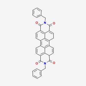 molecular formula C38H24N2O4 B8270235 2,9-Dibenzyl-anthra[2,1,9-def:6,5,10-d'e'f']diisoquinoline-1,3,8,10-tetrone CAS No. 52000-81-4