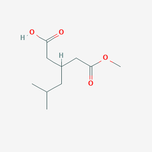 molecular formula C10H18O4 B8270270 Monomethyl 3-(2-methylpropyl)pentanedioate CAS No. 181289-11-2