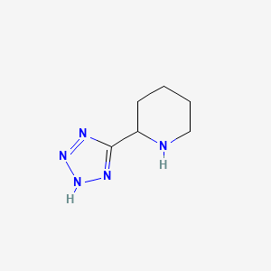 molecular formula C6H11N5 B8270316 2-(1H-tetrazol-5-yl)-piperidine CAS No. 112626-52-5