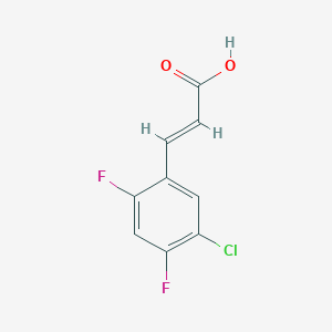 molecular formula C9H5ClF2O2 B8270366 5-Chloro-2,4-difluorocinnamic acid CAS No. 695187-30-5