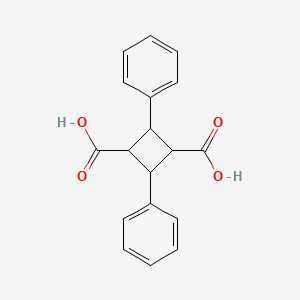 molecular formula C18H16O4 B8270508 Truxillic acid CAS No. 4462-95-7