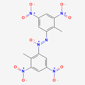 molecular formula C14H10N6O9 B8270605 4,4',6,6'-Tetranitro-2,2'-azoxytoluene CAS No. 35212-01-2