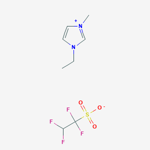 molecular formula C8H12F4N2O3S B8270626 1-Ethyl-3-methylimidazolium 1,1,2,2-tetrafluoroethanesulfonate CAS No. 880084-63-9