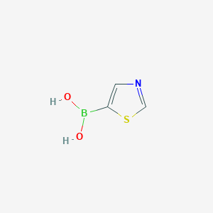 molecular formula C3H4BNO2S B8270634 Thiazol-5-ylboronic acid CAS No. 942190-81-0