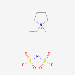molecular formula C7H16F2N2O4S2 B8270635 1-Ethyl-1-methylpyrrolidin-1-ium bis(fluorosulfonyl)imide CAS No. 950488-21-8