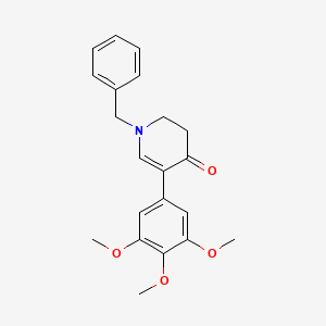 molecular formula C21H23NO4 B8270647 N-Benzyl-5-(3,4,5-trimethoxyphenyl)-2,3-dihydro-4-pyridinone CAS No. 1017601-65-8