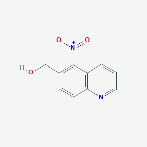 molecular formula C10H8N2O3 B8270654 (5-Nitro-quinolin-6-yl)-methanol CAS No. 1018785-07-3