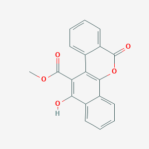 molecular formula C19H12O5 B8270662 12-Hydroxy-6-oxo-6H-dibenzo[c,h]chromene-11-carboxylic acid methyl ester CAS No. 1021499-82-0