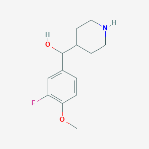 (3-Fluoro-4-methoxy-phenyl)-piperidin-4-yl-methanol