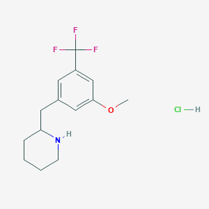 2-(3-Methoxy-5-trifluoromethyl-benzyl)-piperidine hydrochloride