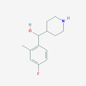(4-Fluoro-2-methylphenyl)(piperidin-4-yl)methanol