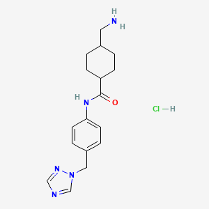 (trans)-4-Aminomethylcyclohexanecarboxylic acid (4-[1,2,4]triazol-1-ylmethylphenyl)amide,hydrochloride