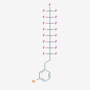 molecular formula C16H8BrF17 B8270783 1-Bromo-3-(3,3,4,4,5,5,6,6,7,7,8,8,9,9,10,10,10-heptadecafluorodecyl)benzene CAS No. 340157-97-3