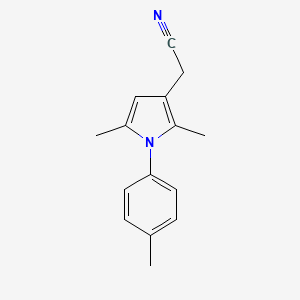 [2,5-dimethyl-1-(4-methylphenyl)-1H-pyrrol-3-yl]acetonitrile