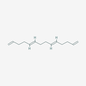 molecular formula C14H22 B8270827 1,5,9,13-Tetradecatetraene CAS No. 51487-38-8