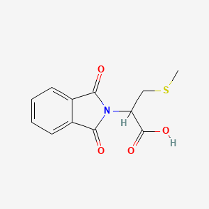 molecular formula C12H11NO4S B8270828 2-(1,3-dioxo-1,3-dihydro-2H-isoindol-2-yl)-3-(methylthio)propanoic acid CAS No. 55582-20-2