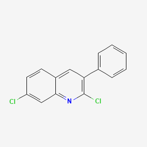 molecular formula C15H9Cl2N B8270853 2,7-Dichloro-3-phenylquinoline CAS No. 59412-14-5