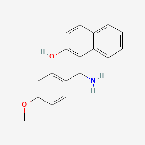 molecular formula C18H17NO2 B8270871 1-[Amino(4-methoxyphenyl)methyl]-2-naphthol CAS No. 6271-13-2
