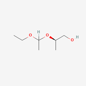 molecular formula C7H16O3 B8270879 (R)-(-)-2-[(RS)-1-Ethoxyethoxy]-1-propanol CAS No. 64028-92-8