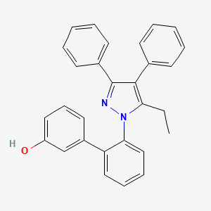 molecular formula C29H24N2O B8270932 2'-(5-Ethyl-3,4-diphenyl-pyrazol-1-YL)-biphenyl-3-OL CAS No. 710354-39-5