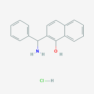 molecular formula C17H16ClNO B8270952 2-(Amino-phenyl-methyl)-naphthalen-1-OL hydrochloride CAS No. 736173-18-5