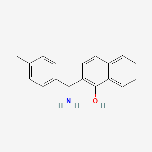 molecular formula C18H17NO B8270963 2-(Amino-p-tolyl-methyl)-naphthalen-1-ol CAS No. 744197-44-2