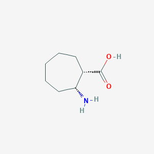 molecular formula C8H15NO2 B8270982 (1S,2R)-2-aminocycloheptane-1-carboxylic acid CAS No. 755749-93-0