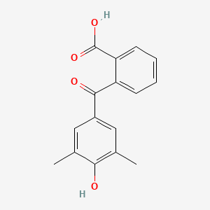 molecular formula C16H14O4 B8271014 2-(4-Hydroxy-3,5-dimethylbenzoyl)benzoic acid CAS No. 85604-74-6