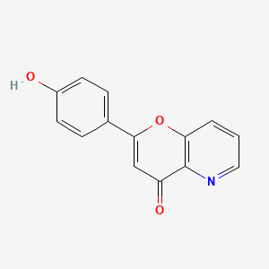 molecular formula C14H9NO3 B8271069 2-(4-Hydroxyphenyl)pyrano[3,2-b]pyridin-4-one CAS No. 884500-73-6