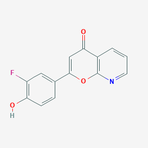 2-(3-Fluoro-4-hydroxyphenyl)pyrano[2,3-b]pyridin-4-one
