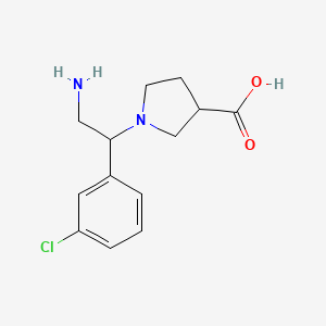 1-[2-Amino-1-(3-chloro-phenyl)-ethyl]-pyrrolidine-3-carboxylic acid