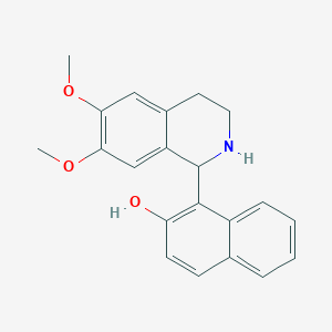 molecular formula C21H21NO3 B8271120 1-(2-Hydroxynaphth-1-yl)-6,7-dimethoxy-1,2,3,4-tetrahydroisoquinoline CAS No. 897035-07-3