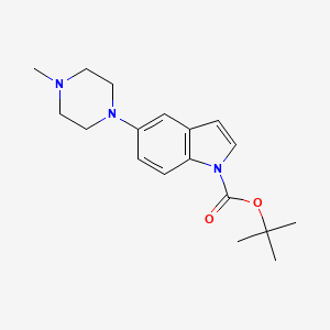 molecular formula C18H25N3O2 B8271137 tert-Butyl 5-(4-methylpiperazin-1-yl)-1H-indole-1-carboxylate CAS No. 913388-48-4