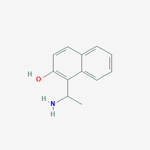 molecular formula C12H13NO B8271139 1-(1-Amino-ethyl)-naphthalen-2-ol CAS No. 915866-72-7