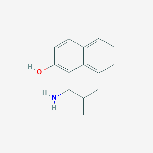 molecular formula C14H17NO B8271142 1-(1-Amino-2-methyl-propyl)naphthalen-2-ol CAS No. 915866-74-9