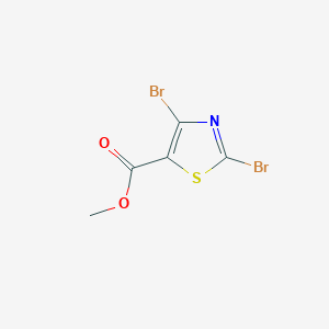 molecular formula C5H3Br2NO2S B8271151 Methyl 2,4-dibromothiazole-5-carboxylate CAS No. 918164-43-9