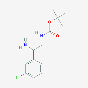 Tert-butyl (2-amino-2-(3-chlorophenyl)ethyl)carbamate