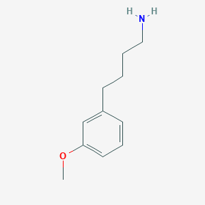 molecular formula C11H17NO B8271259 Benzenebutanamine, 3-methoxy- CAS No. 122875-03-0