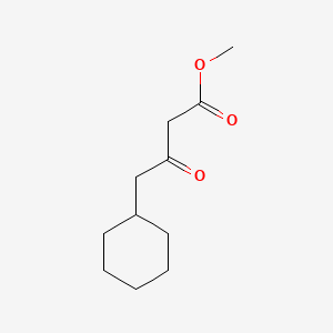 molecular formula C11H18O3 B8271327 Methyl 4-cyclohexyl-3-oxobutanoate CAS No. 51414-42-7